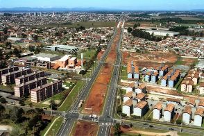 Cidade industrial em Curitiba